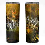 Step Into Horror Domain Hawks Football Skinny Tumbler Halloween Horror Movie Characters - Aussie Hoodie