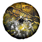 Step Into Horror Domain Hawks Football Spare Tire Cover Halloween Horror Movie Characters - Aussie Hoodie