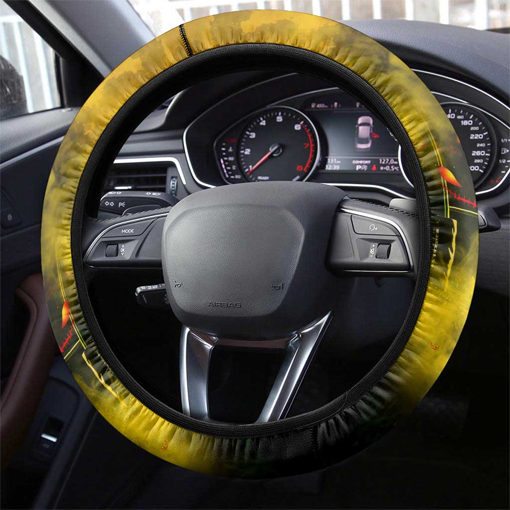 Step Into Horror Domain Hawks Football Steering Wheel Cover Halloween Horror Movie Characters - Aussie Hoodie