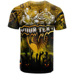 Step Into Horror Domain Hawks Football T Shirt Halloween Horror Movie Characters - Aussie Hoodie