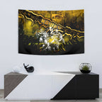 Step Into Horror Domain Hawks Football Tapestry Halloween Horror Movie Characters - Aussie Hoodie