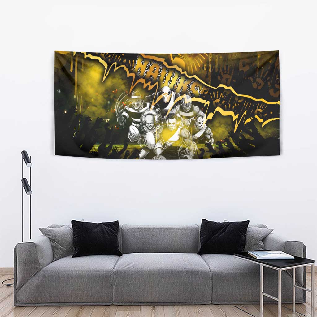 Step Into Horror Domain Hawks Football Tapestry Halloween Horror Movie Characters - Aussie Hoodie