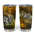 Step Into Horror Domain Hawks Football Tumbler Cup Halloween Horror Movie Characters - Aussie Hoodie