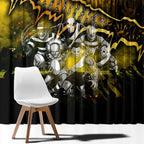 Step Into Horror Domain Hawks Football Window Curtain Halloween Horror Movie Characters - Aussie Hoodie