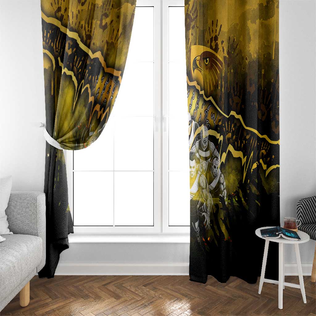 Step Into Horror Domain Hawks Football Window Curtain Halloween Horror Movie Characters - Aussie Hoodie