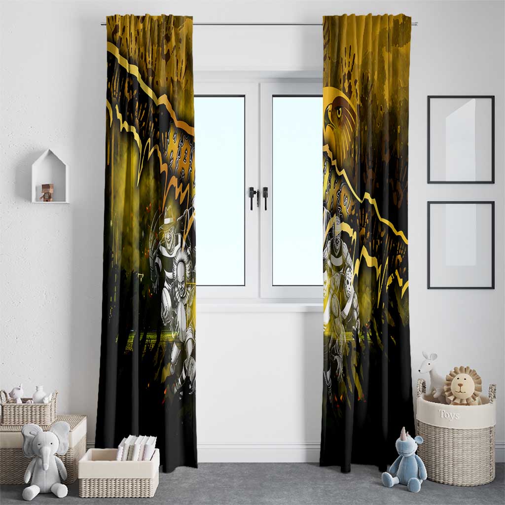 Step Into Horror Domain Hawks Football Window Curtain Halloween Horror Movie Characters - Aussie Hoodie