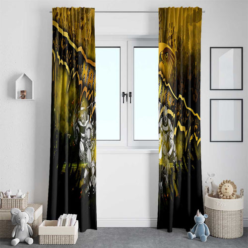Step Into Horror Domain Hawks Football Window Curtain Halloween Horror Movie Characters - Aussie Hoodie