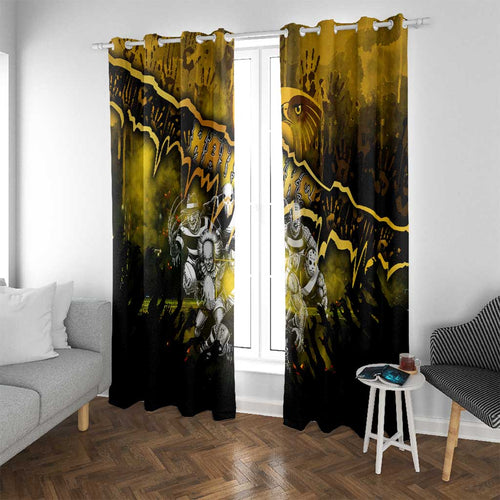 Step Into Horror Domain Hawks Football Window Curtain Halloween Horror Movie Characters - Aussie Hoodie