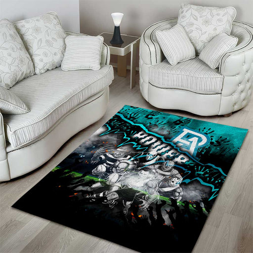 Step Into Horror Domain Power Football Area Rug Halloween Horror Movie Characters - Aussie Hoodie