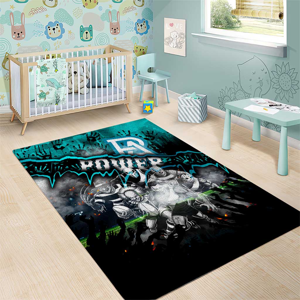 Step Into Horror Domain Power Football Area Rug Halloween Horror Movie Characters - Aussie Hoodie