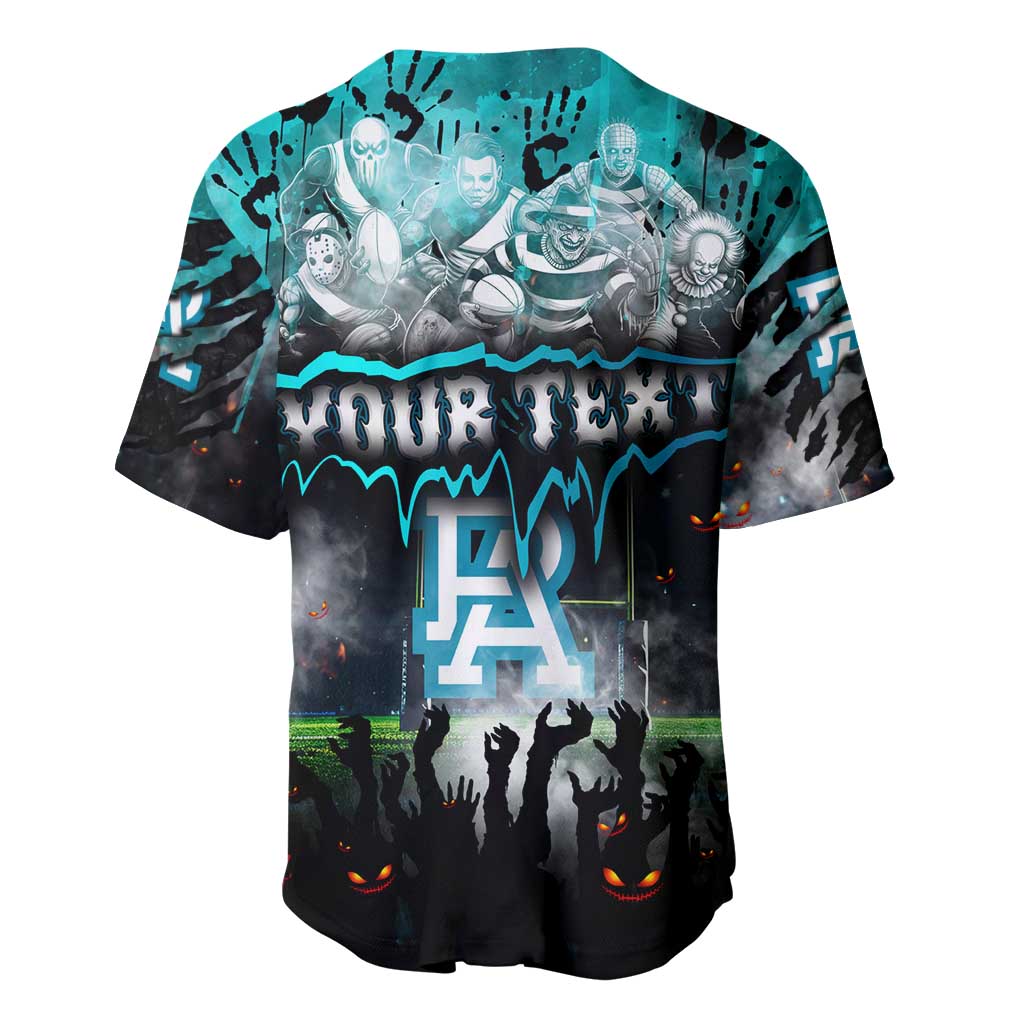Step Into Horror Domain Power Football Baseball Jersey Halloween Horror Movie Characters - Aussie Hoodie