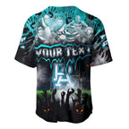 Step Into Horror Domain Power Football Baseball Jersey Halloween Horror Movie Characters - Aussie Hoodie