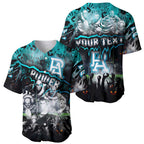 Step Into Horror Domain Power Football Baseball Jersey Halloween Horror Movie Characters - Aussie Hoodie