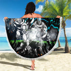 Step Into Horror Domain Power Football Beach Blanket Halloween Horror Movie Characters - Aussie Hoodie