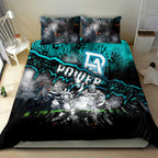 Step Into Horror Domain Power Football Bedding Set Halloween Horror Movie Characters - Aussie Hoodie