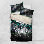 Step Into Horror Domain Power Football Bedding Set Halloween Horror Movie Characters - Aussie Hoodie