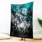 Step Into Horror Domain Power Football Blanket Halloween Horror Movie Characters - Aussie Hoodie