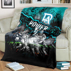 Step Into Horror Domain Power Football Blanket Halloween Horror Movie Characters - Aussie Hoodie