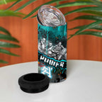 Step Into Horror Domain Power Football 4 in 1 Can Cooler Tumbler Halloween Horror Movie Characters - Aussie Hoodie