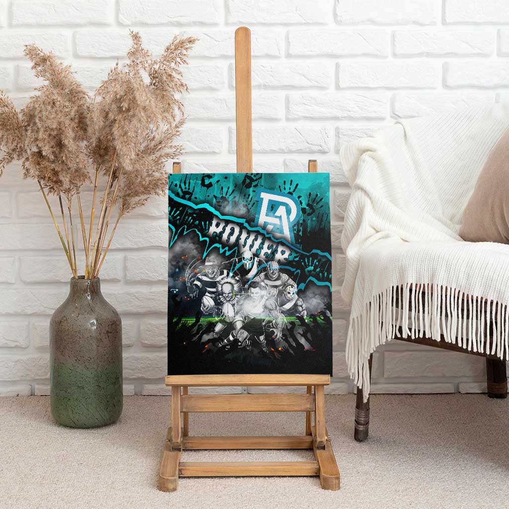 Step Into Horror Domain Power Football Canvas Wall Art Halloween Horror Movie Characters - Aussie Hoodie