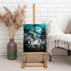 Step Into Horror Domain Power Football Canvas Wall Art Halloween Horror Movie Characters - Aussie Hoodie