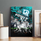 Step Into Horror Domain Power Football Canvas Wall Art Halloween Horror Movie Characters - Aussie Hoodie