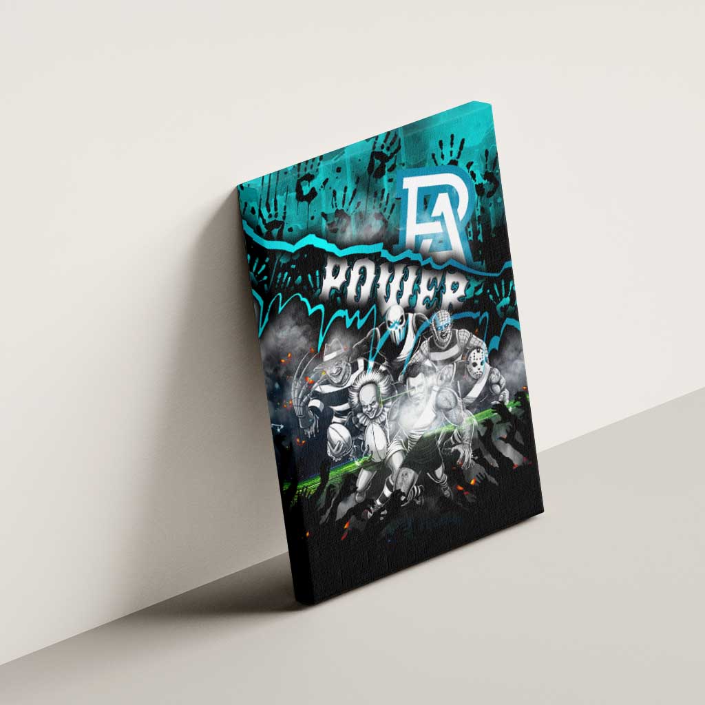 Step Into Horror Domain Power Football Canvas Wall Art Halloween Horror Movie Characters - Aussie Hoodie