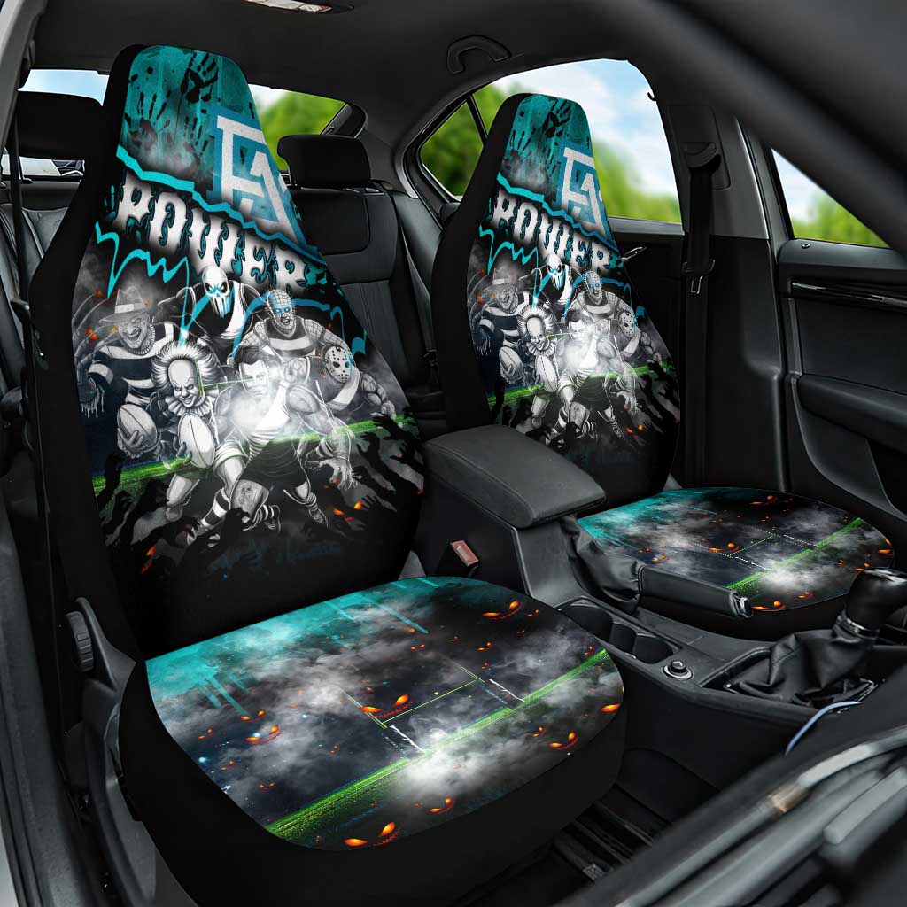 Step Into Horror Domain Power Football Car Seat Cover Halloween Horror Movie Characters - Aussie Hoodie