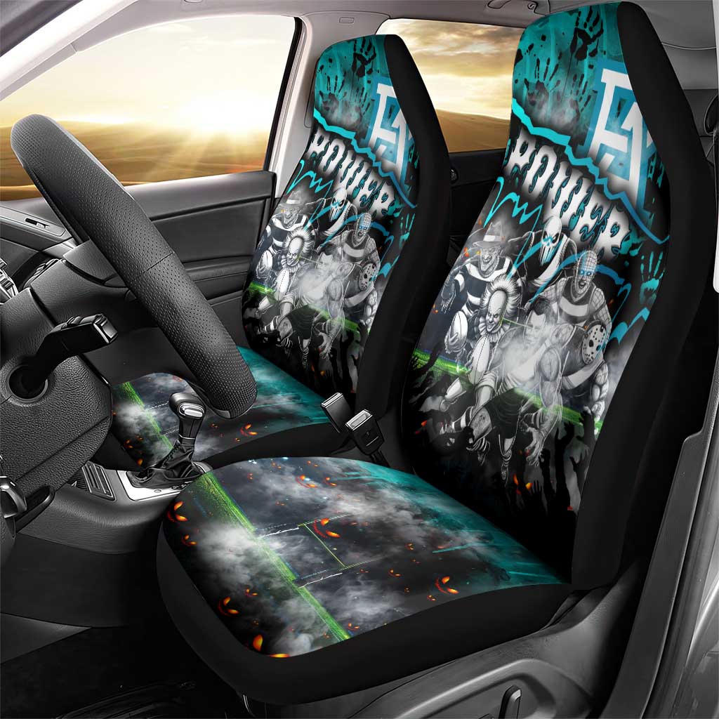 Step Into Horror Domain Power Football Car Seat Cover Halloween Horror Movie Characters - Aussie Hoodie