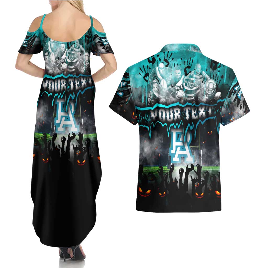 Step Into Horror Domain Power Football Couples Matching Summer Maxi Dress and Hawaiian Shirt Halloween Horror Movie Characters - Aussie Hoodie