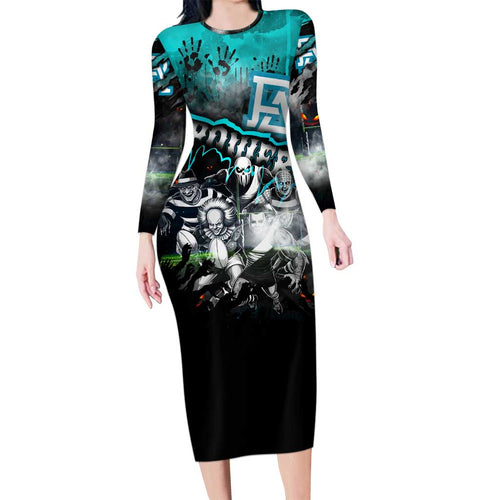 Step Into Horror Domain Power Football Family Matching Long Sleeve Bodycon Dress and Hawaiian Shirt Halloween Horror Movie Characters - Aussie Hoodie