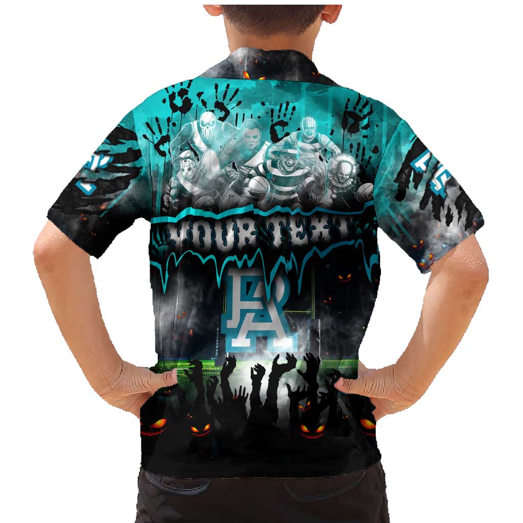 Step Into Horror Domain Power Football Family Matching Mermaid Dress and Hawaiian Shirt Halloween Horror Movie Characters - Aussie Hoodie