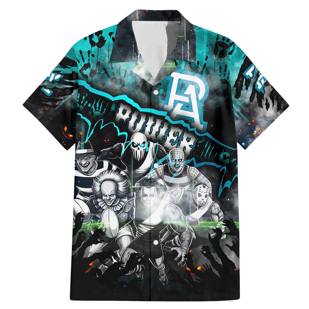 Step Into Horror Domain Power Football Family Matching Mermaid Dress and Hawaiian Shirt Halloween Horror Movie Characters - Aussie Hoodie