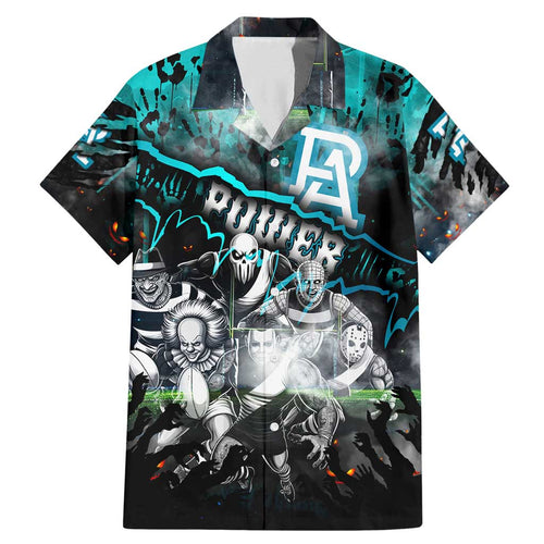 Step Into Horror Domain Power Football Family Matching Mermaid Dress and Hawaiian Shirt Halloween Horror Movie Characters - Aussie Hoodie