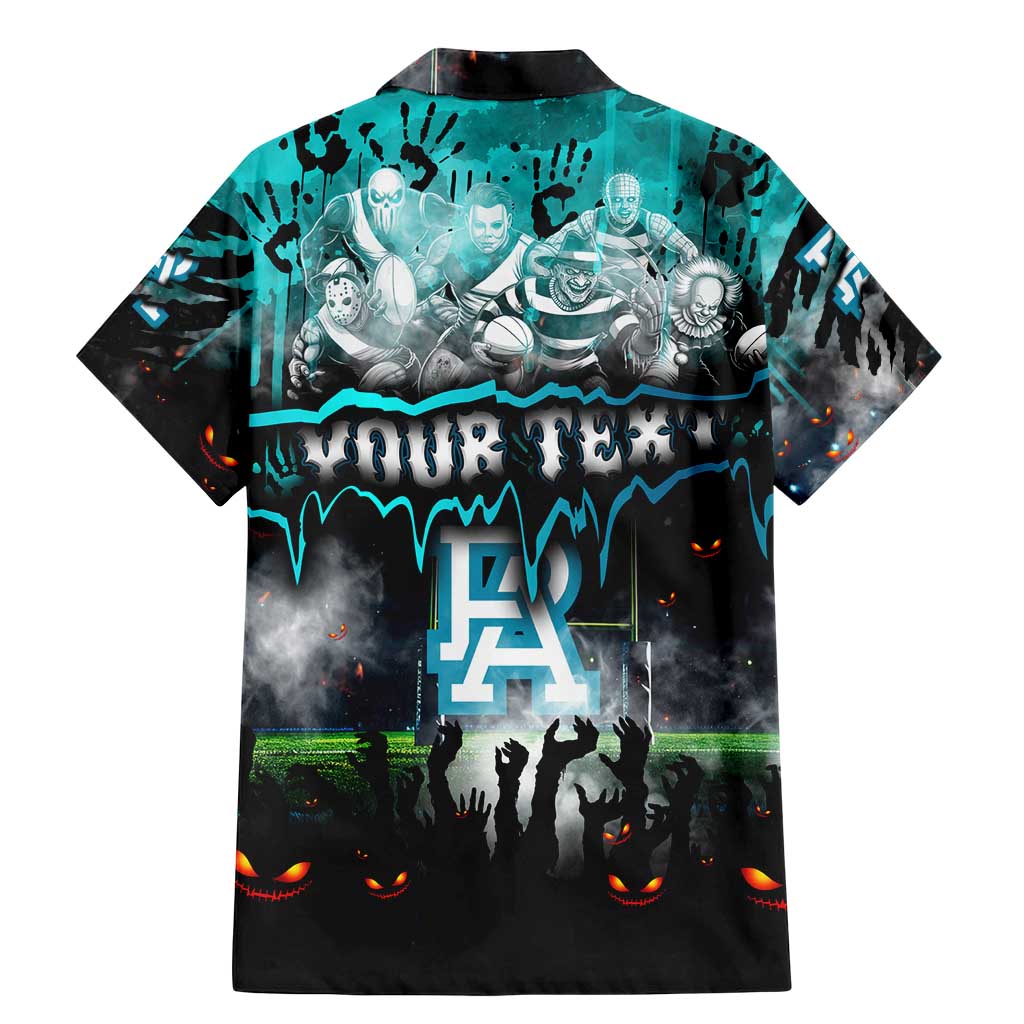 Step Into Horror Domain Power Football Family Matching Mermaid Dress and Hawaiian Shirt Halloween Horror Movie Characters - Aussie Hoodie