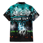 Step Into Horror Domain Power Football Family Matching Mermaid Dress and Hawaiian Shirt Halloween Horror Movie Characters - Aussie Hoodie