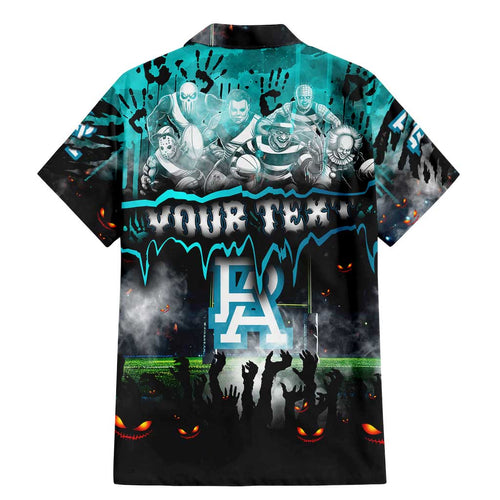 Step Into Horror Domain Power Football Family Matching Mermaid Dress and Hawaiian Shirt Halloween Horror Movie Characters - Aussie Hoodie