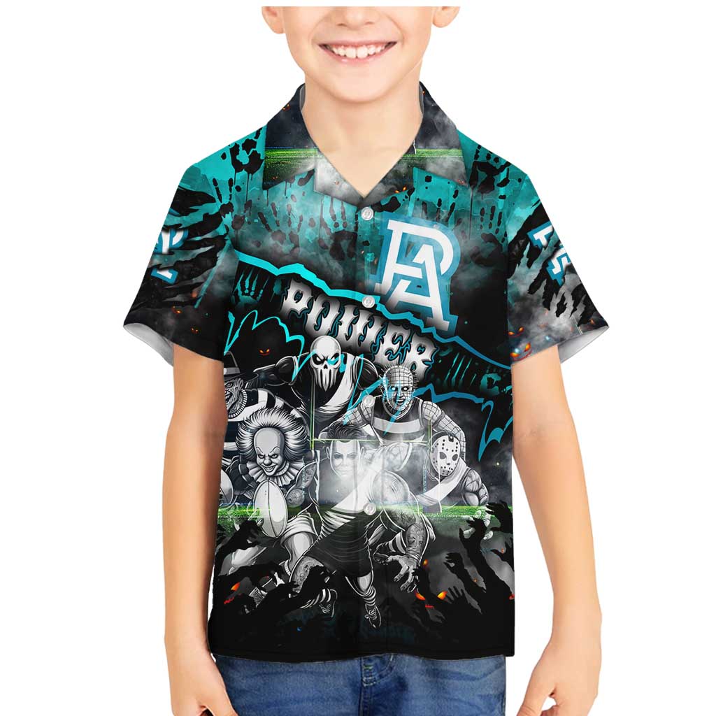 Step Into Horror Domain Power Football Family Matching Mermaid Dress and Hawaiian Shirt Halloween Horror Movie Characters - Aussie Hoodie