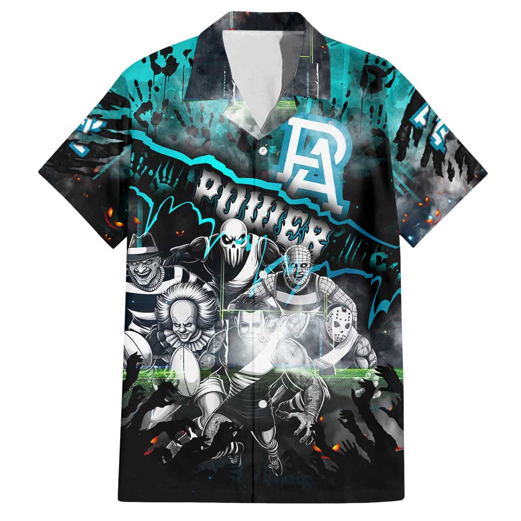 Step Into Horror Domain Power Football Family Matching Off Shoulder Maxi Dress and Hawaiian Shirt Halloween Horror Movie Characters - Aussie Hoodie