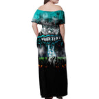 Step Into Horror Domain Power Football Family Matching Off Shoulder Maxi Dress and Hawaiian Shirt Halloween Horror Movie Characters - Aussie Hoodie