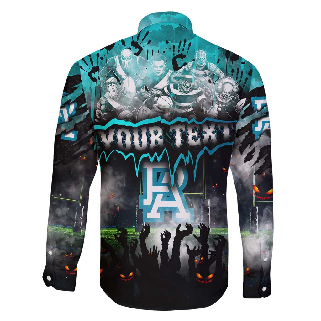 Step Into Horror Domain Power Football Family Matching Off Shoulder Short Dress and Hawaiian Shirt Halloween Horror Movie Characters - Aussie Hoodie