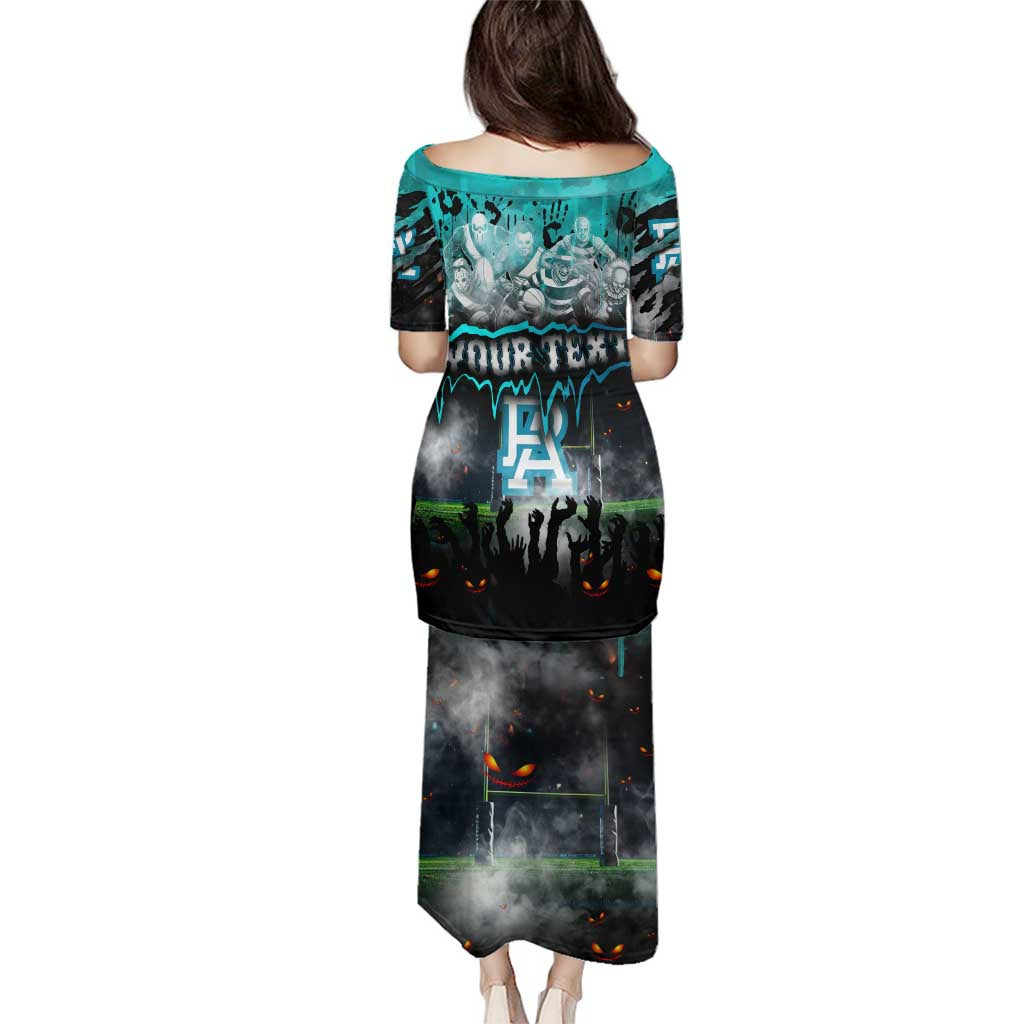 Step Into Horror Domain Power Football Family Matching Puletasi and Hawaiian Shirt Halloween Horror Movie Characters - Aussie Hoodie