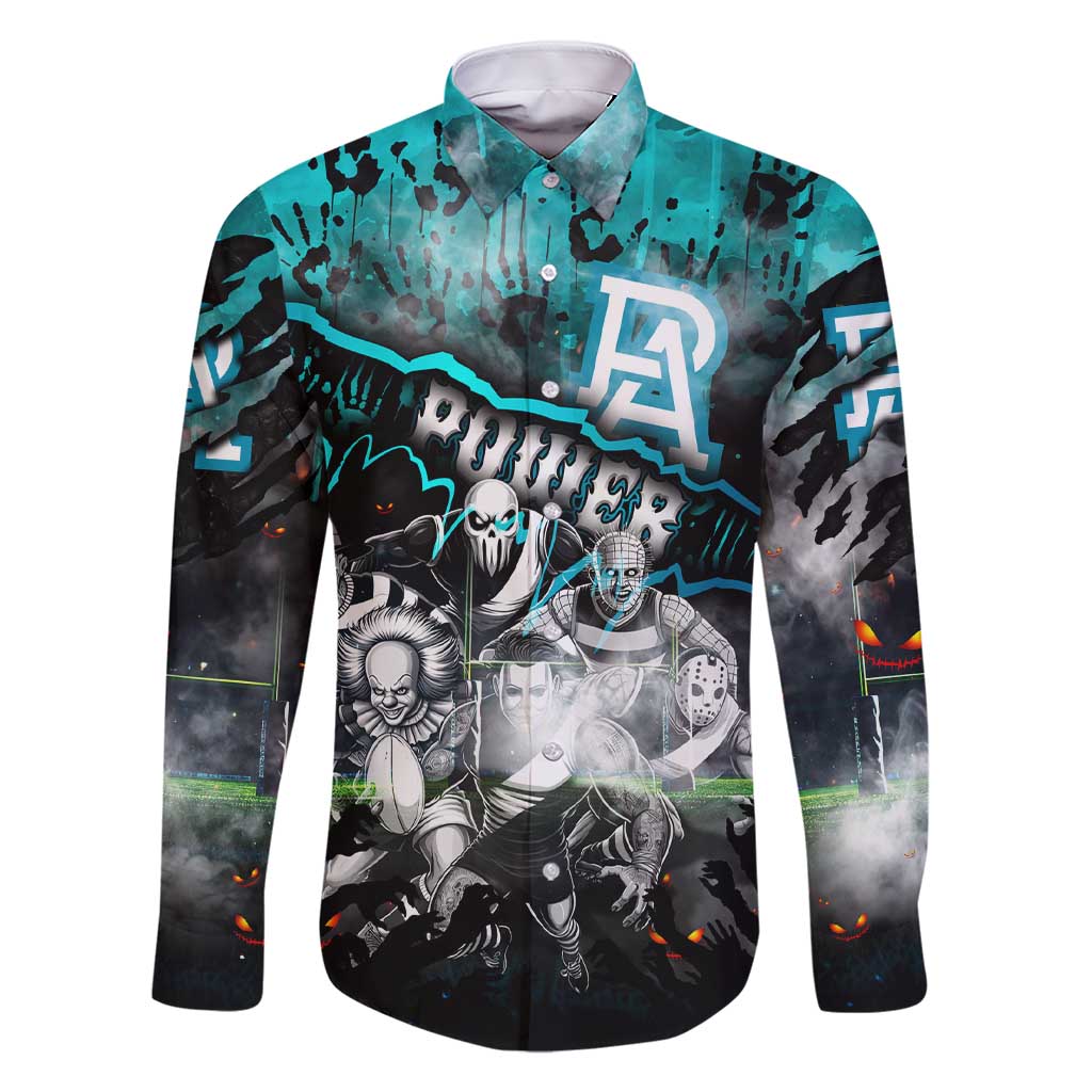 Step Into Horror Domain Power Football Family Matching Short Sleeve Bodycon Dress and Hawaiian Shirt Halloween Horror Movie Characters - Aussie Hoodie