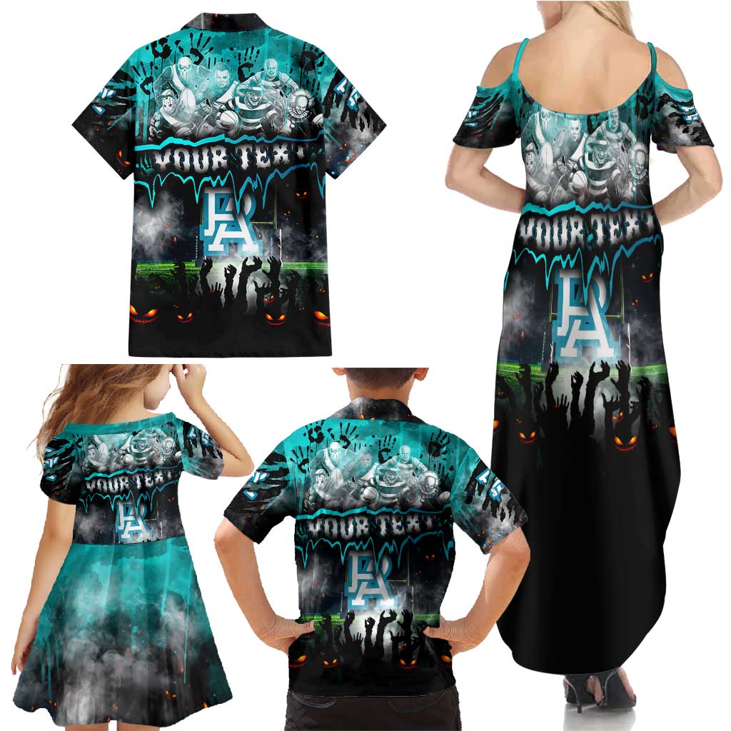 Step Into Horror Domain Power Football Family Matching Summer Maxi Dress and Hawaiian Shirt Halloween Horror Movie Characters - Aussie Hoodie
