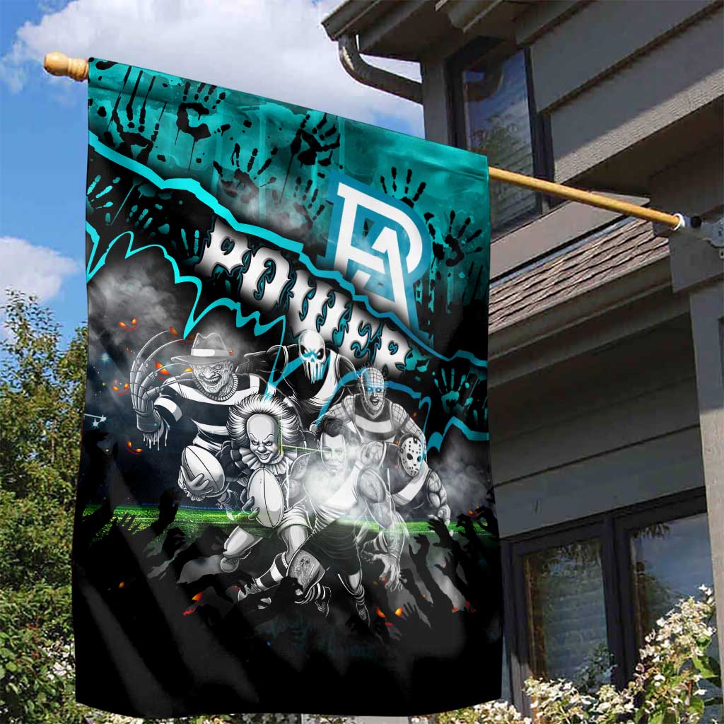 Step Into Horror Domain Power Football Garden Flag Halloween Horror Movie Characters - Aussie Hoodie