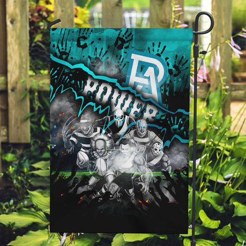 Step Into Horror Domain Power Football Garden Flag Halloween Horror Movie Characters - Aussie Hoodie