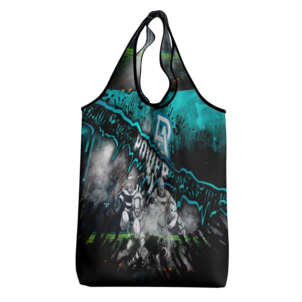 Step Into Horror Domain Power Football Grocery Bag Halloween Horror Movie Characters - Aussie Hoodie