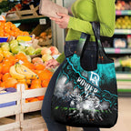 Step Into Horror Domain Power Football Grocery Bag Halloween Horror Movie Characters - Aussie Hoodie
