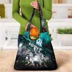 Step Into Horror Domain Power Football Grocery Bag Halloween Horror Movie Characters - Aussie Hoodie