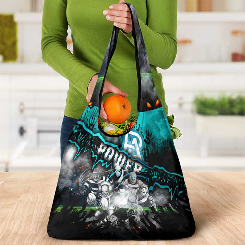 Step Into Horror Domain Power Football Grocery Bag Halloween Horror Movie Characters - Aussie Hoodie